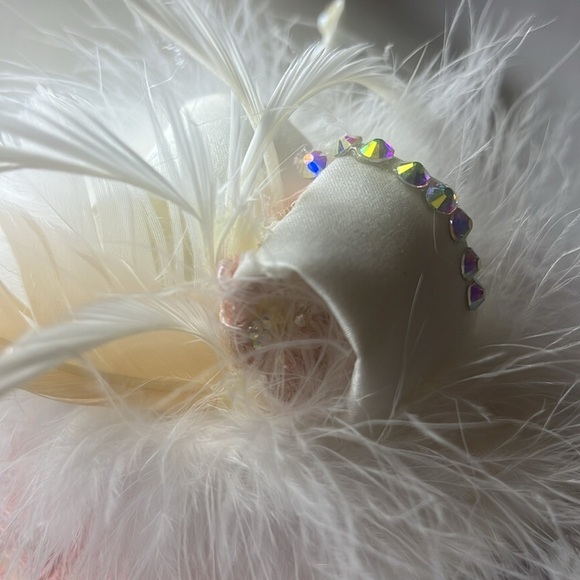 FASCINATOR BIRDCAGE VEIL “MARIE ANTOINETTE” #1036 CUSTOM MADE main image 15